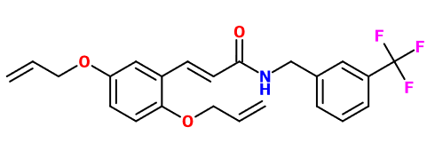 (image for) MC080069 (2E)-3-[2,5-Bis(prop-2-en-1-yloxy)phenyl]-N-{[3-(trifluoromethyl)phenyl]methyl}prop-2-enamide